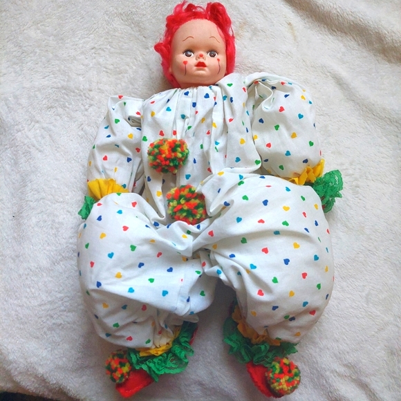 Other - Rare Vintage Handmade Clown Doll
